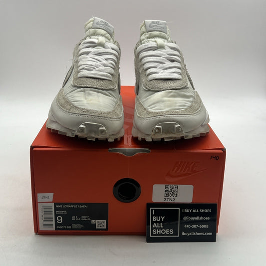 Size 9 - Nike sacai x LDWaffle White Nylon (BB0073-101)