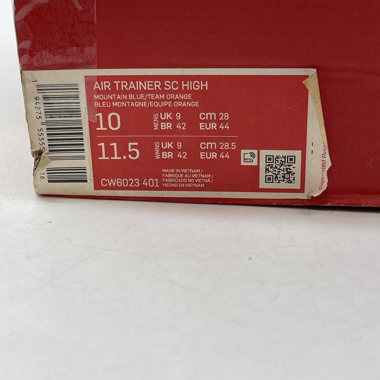 Size 10 - Nike Air Trainer SC High Miami Dolphins Suede Leather (CW6023-401)
