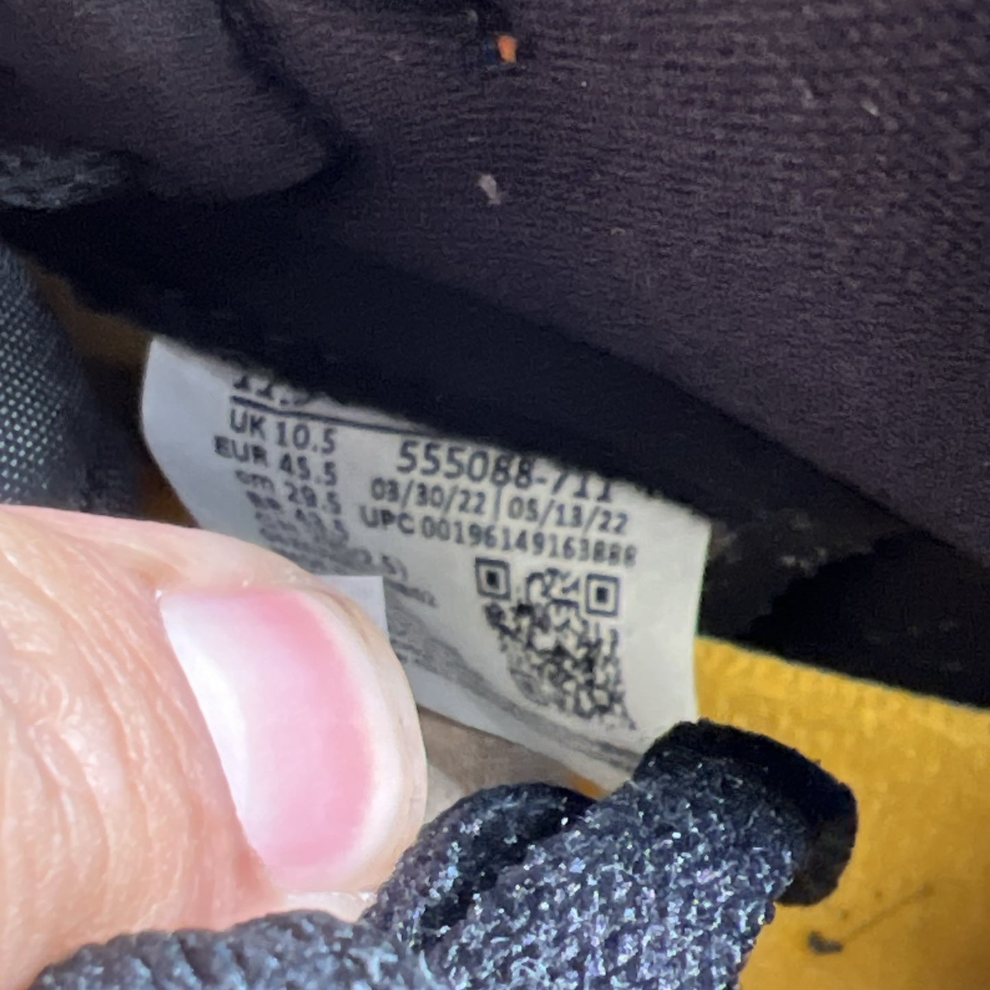 Size 11.5 - Air Jordan 1 Retro OG High Yellow Toe (555088-711)