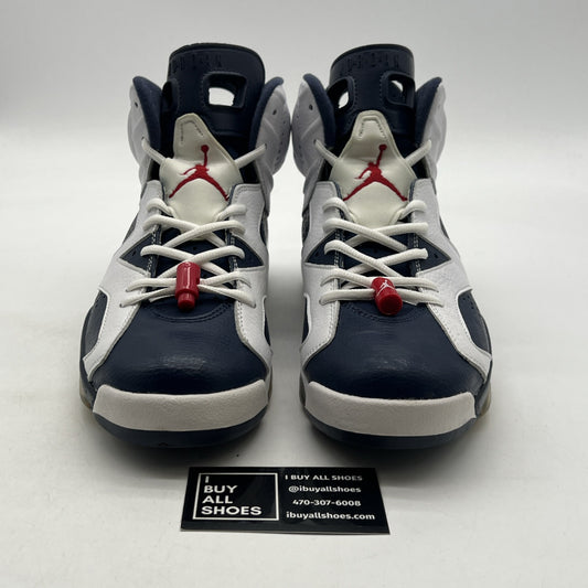 Size 9.5 - Air Jordan 6 Retro 2012 Olympic (384664-130)