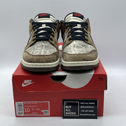 Size 10 - Nike Dunk Low Natural Black Ale Brown Pecan Dark Driftwood -FJ5434-120