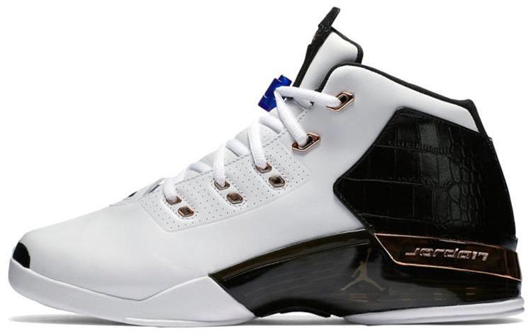 Size 9 - Air Jordan 17+ Retro 2016 Copper Black White Leather (832816-122)