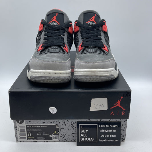 Size 6Y - Jordan 4 Retro Mid Infrared Grey Suede (408452-061)