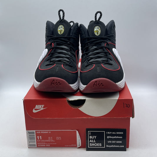 Size 11 - Nike Air Penny 2 2016 Miami Heat Black Suede (333886-002)