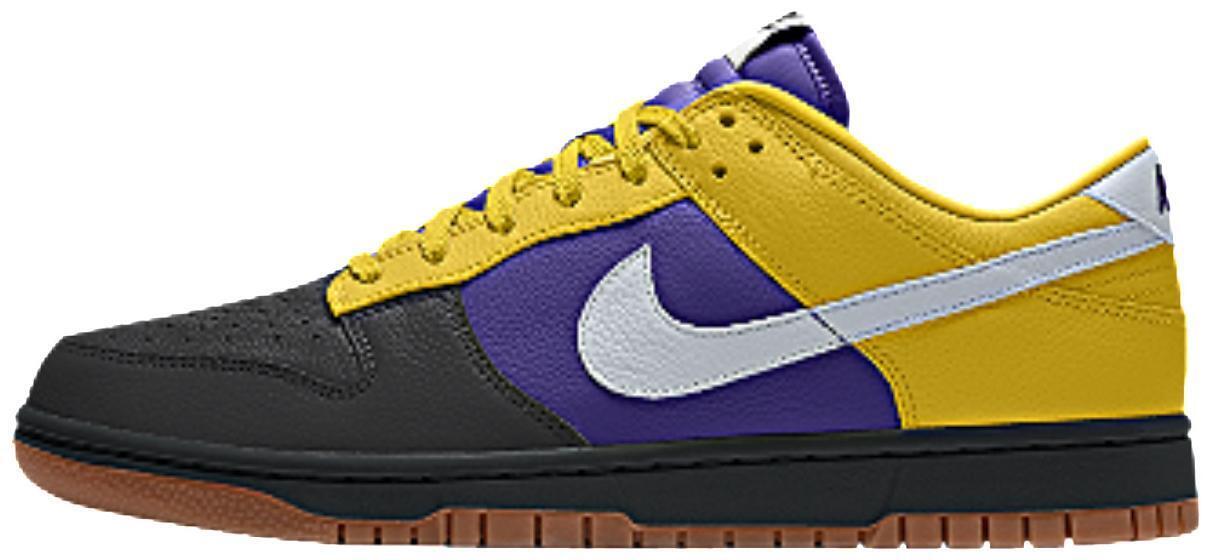 Size 10 - Nike Dunk Low Multicoloured Silver Yellow Leather (AH7979-992)
