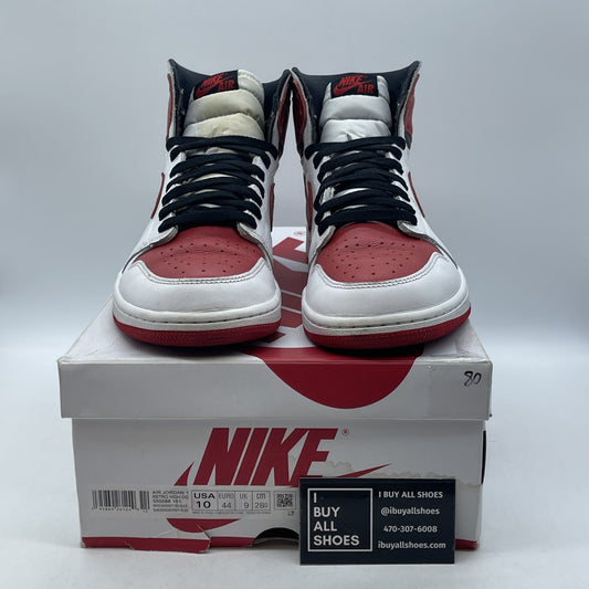 Size 10 - Jordan 1 Retro OG High Heritage Red White Black Leather (555088-161)