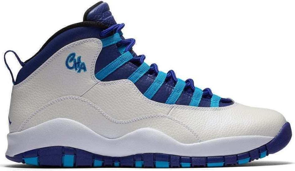 Size 9.5 - Air Jordan 10 Retro Charlotte Hornets (310805-107)