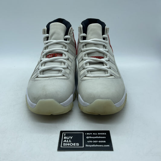 Size 10 - Air Jordan 11 Retro Platinum Tint Brown Black Suede (378037-016)