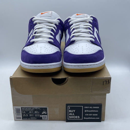 Size 14 - Nike SB Dunk Low Pro ISO Orange Label Court Purple (DV5464-500)
