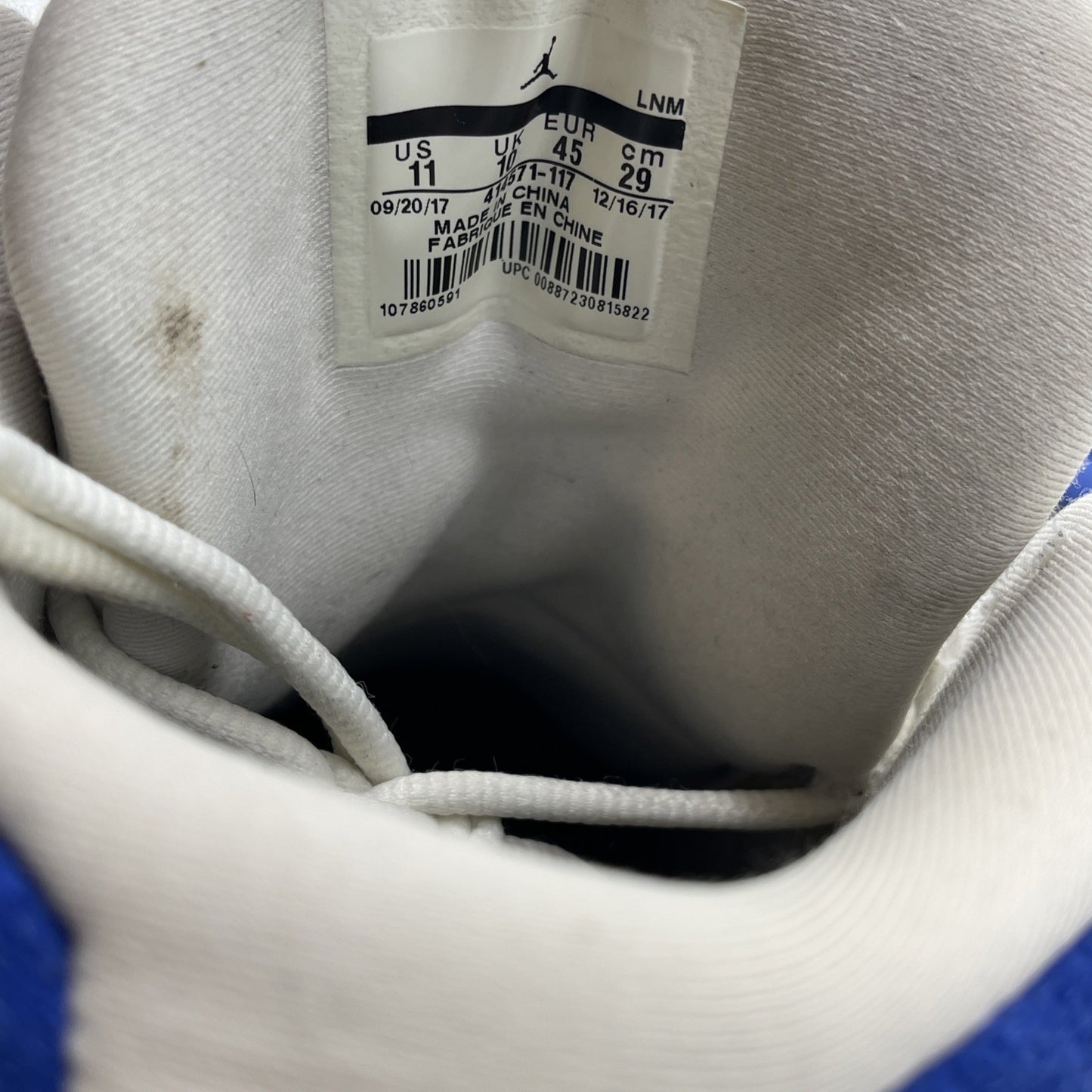 Size 11 - Air Jordan 13 Retro Hyper Royal Blue White Suede Leather (414571-117)
