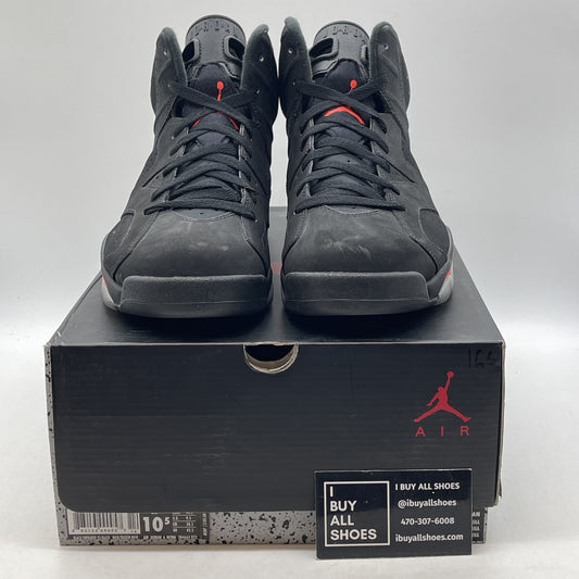 Size 10.5 - Jordan 6 Retro Infrared Black Pink Suede (384664-023)