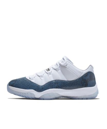 Size 7Y (GS) - Air Jordan 11 Retro 2019 Low Navy Snakeskin (CD6847-102)