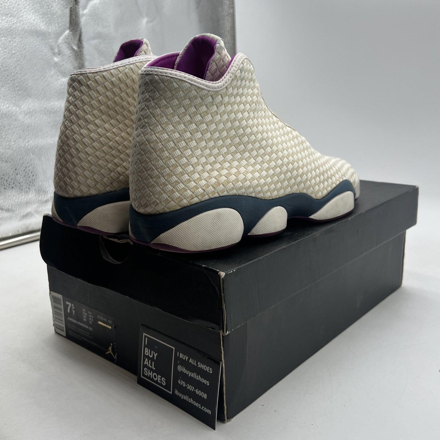 Size 7.5 - Air Jordan Horizon GG Sail/Hyper Youth Basketball Shoes (819848-127)