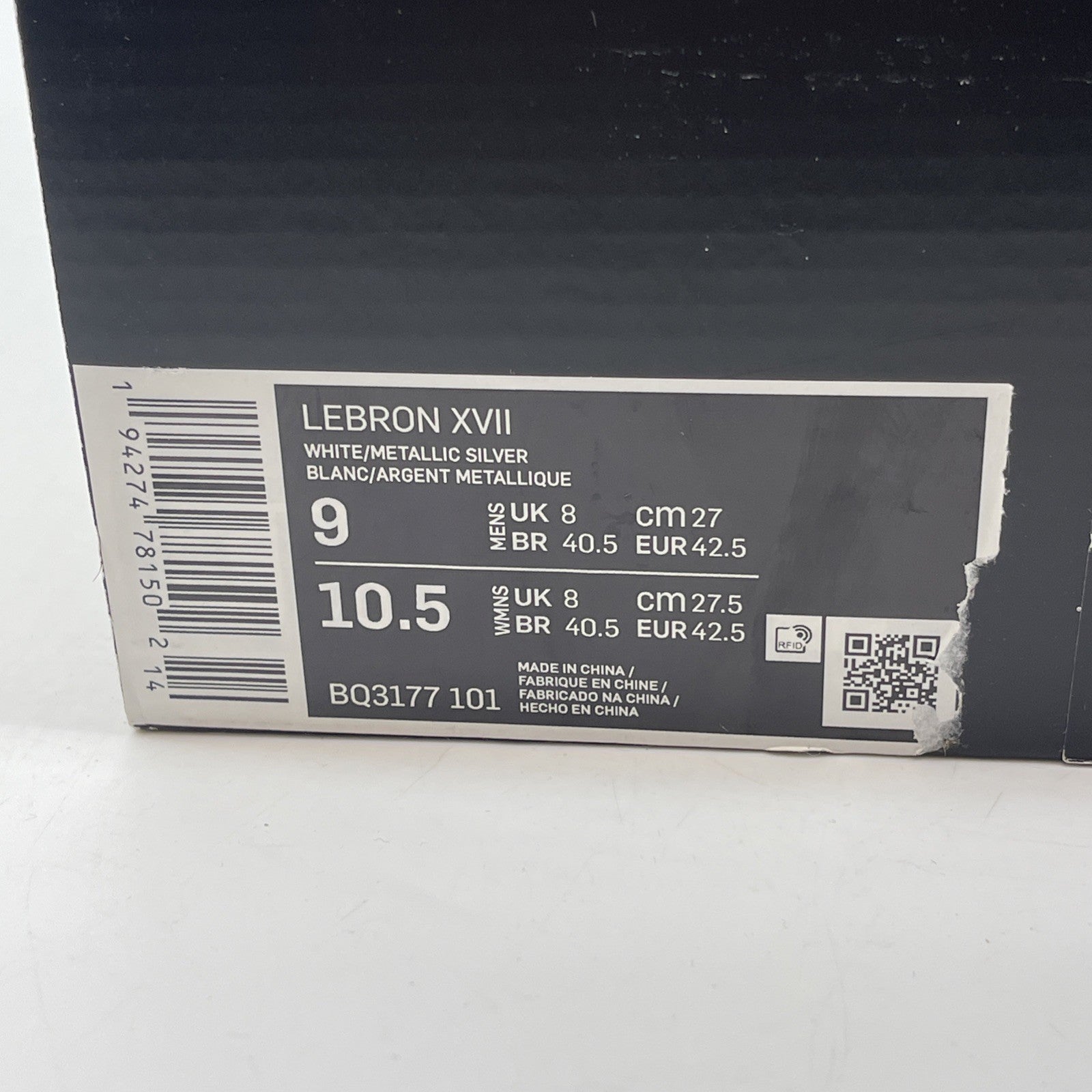 Size 9 - Nike NBA 2K20 x LeBron 17 Gamer Exclusive Bron 2K Playoffs (BQ3177-101)
