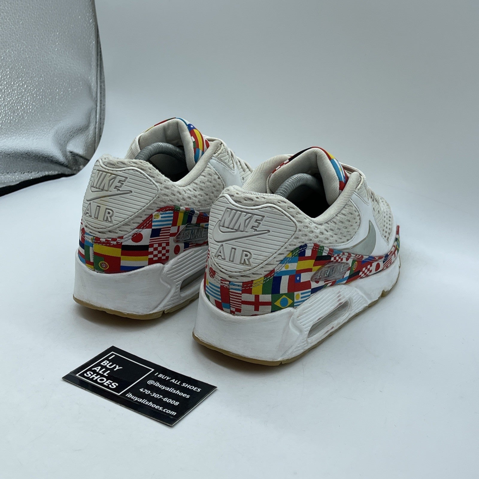 Size 10.5 - Nike Air Max 90 International Flag Suede Leather (AO5119-100)