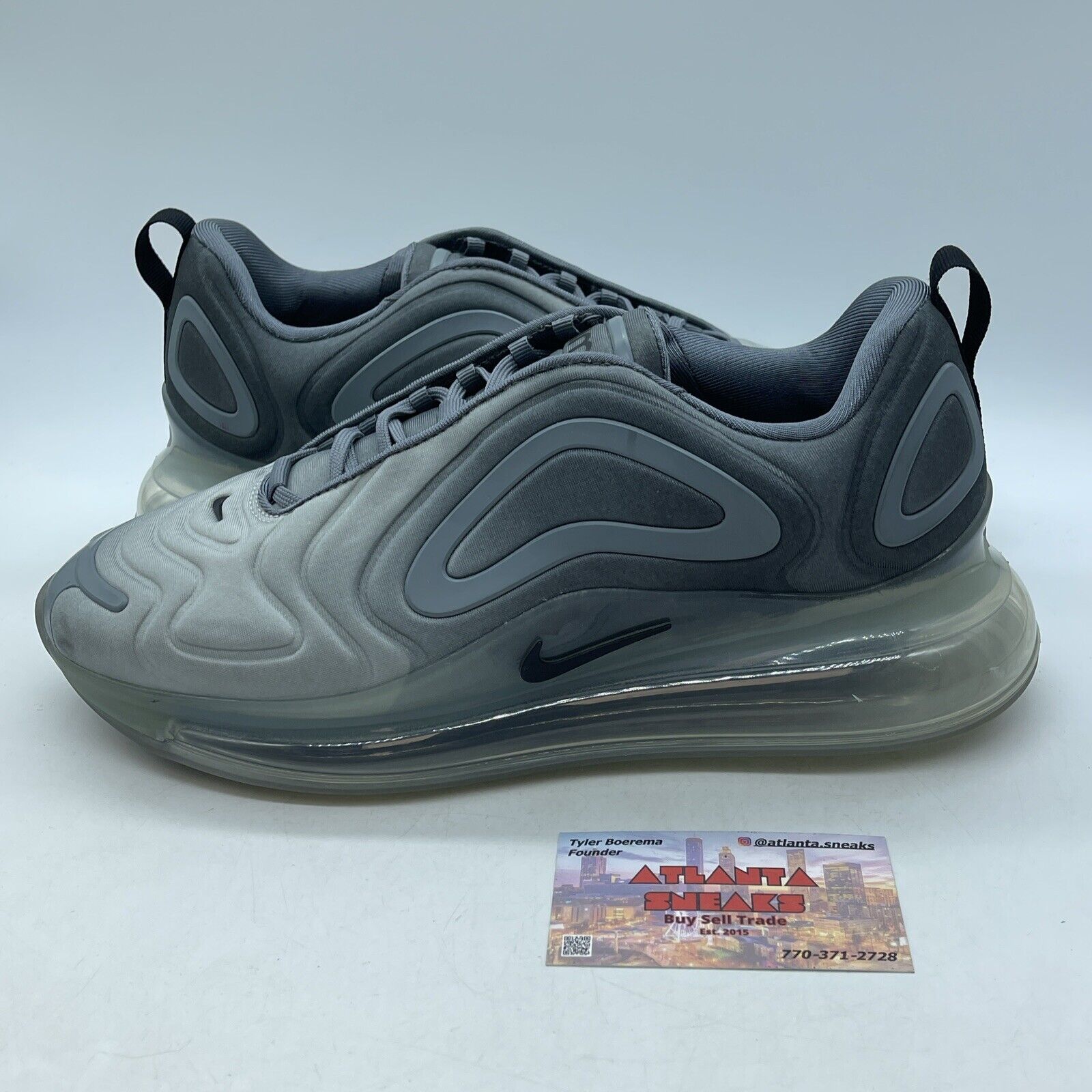 Size 9.5 - Nike Air Max 720 Cool Grey Suede Leather (AO2924-002)