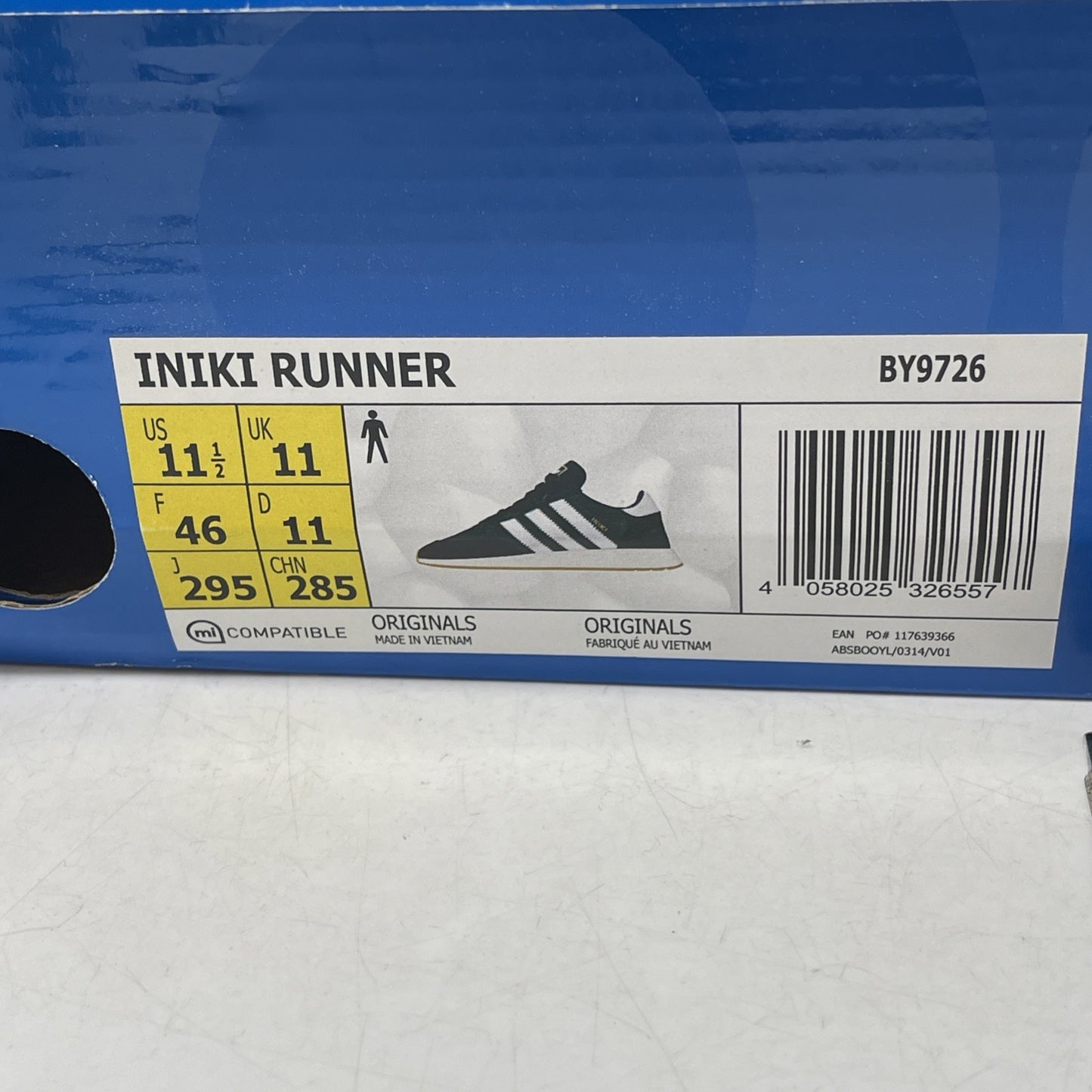 Size 11.5 - Adidas Iniki Runner Collegiate Green (BY9726)