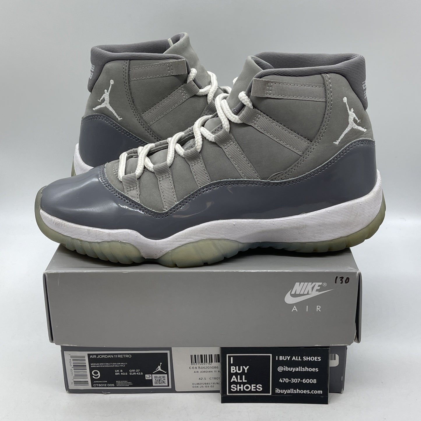 Size 9 - Air Jordan 11 Retro High Cool Grey (CT8012-005)