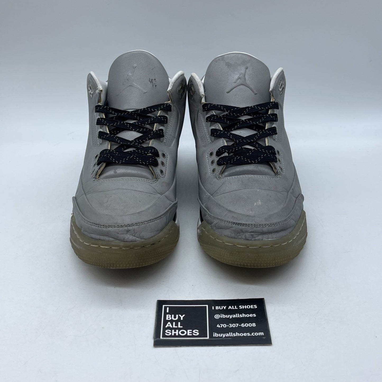 Size 8.5 - Air Jordan 3 5Lab3 Reflective Silver (631603-003)
