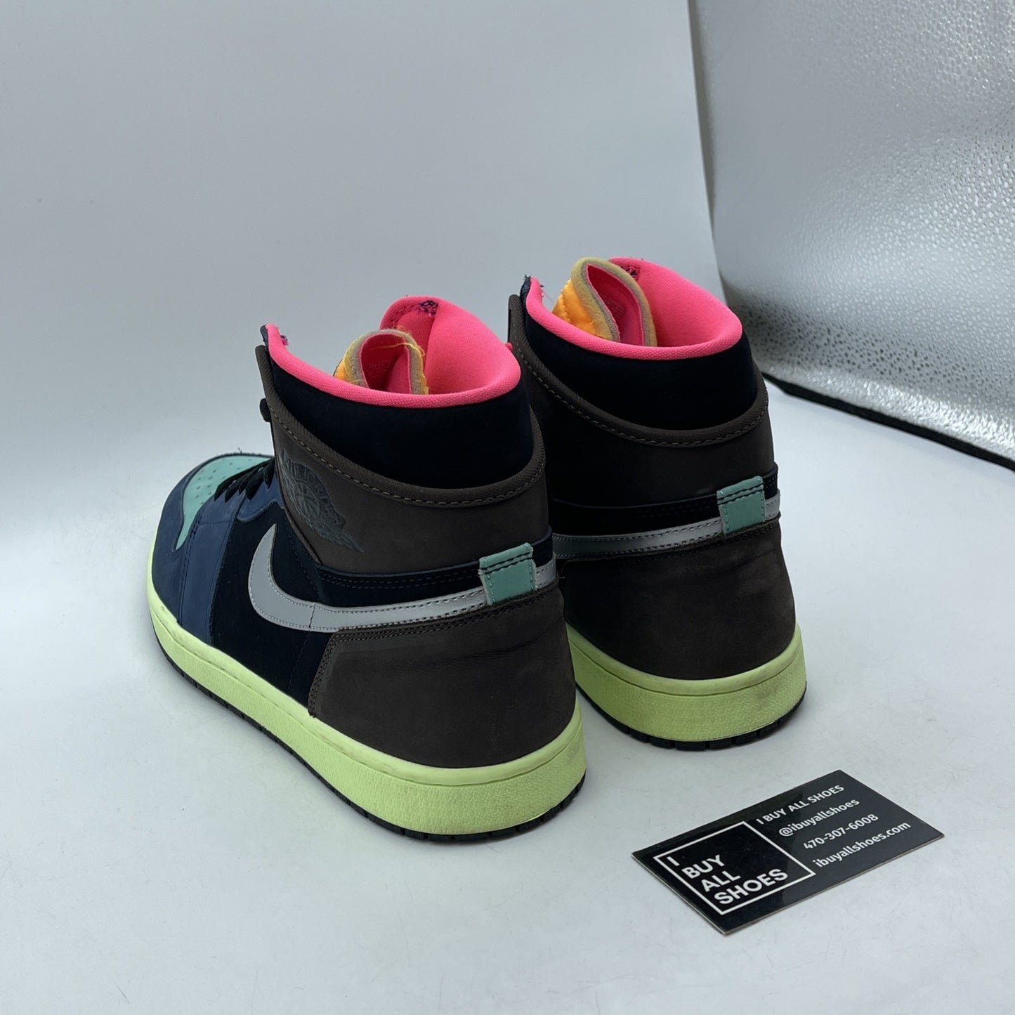 Size 11 - Jordan 1 Retro High Tokyo Bio Hack Black Blue Suede (555088-201)