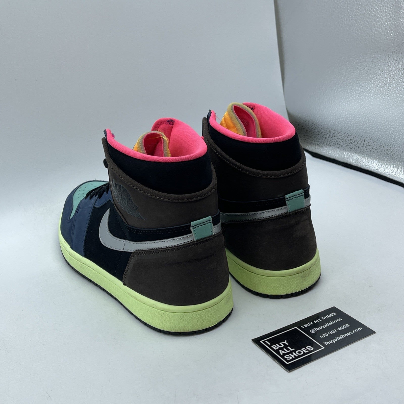 Size 11 - Jordan 1 Retro High Tokyo Bio Hack Black Blue Suede (555088-201)