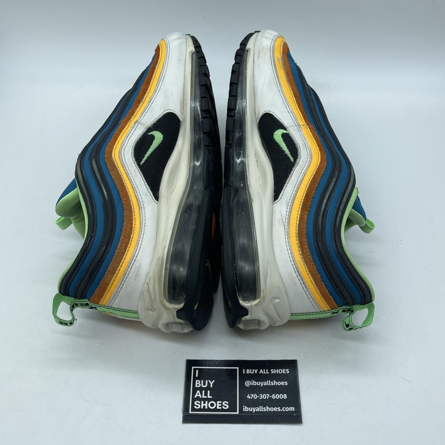 Size 13 - Nike Air Max 97 Green Abyss Illusion Green Blue Suede (CZ7868-300)