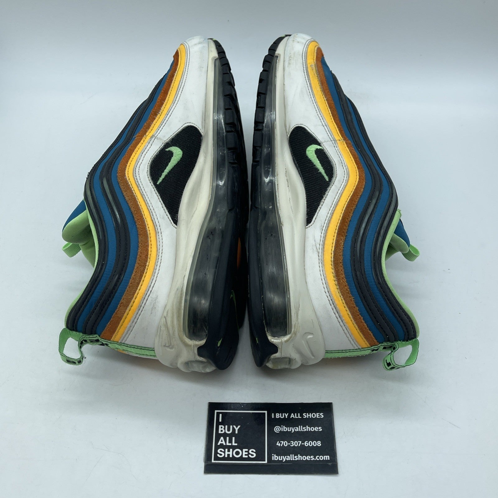 Size 13 - Nike Air Max 97 Green Abyss Illusion Green Blue Suede (CZ7868-300)