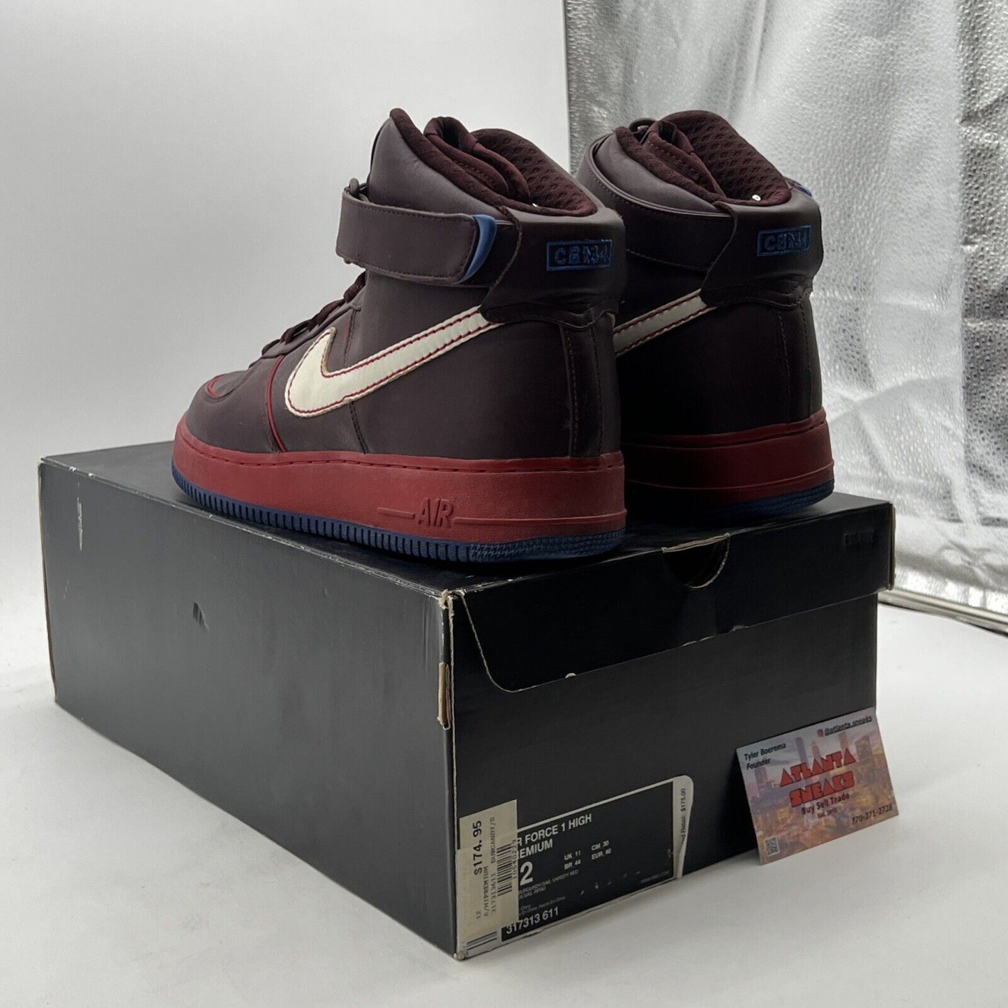 Size 12 - Nike Air Force 1 Premium High Barkley Pack (317313-611)
