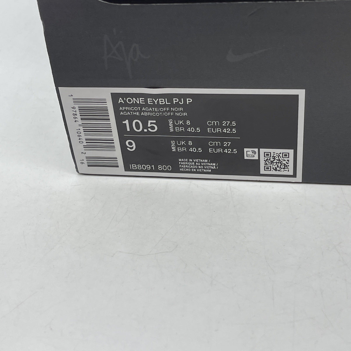 Size 10.5 - Brand New Nike A'ja 1 EYBL Peach Jam (IB8091-800)