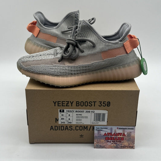 Size 6.5 - adidas Yeezy Boost 350 V2 True Form Grey Orange New Rare Size OG All