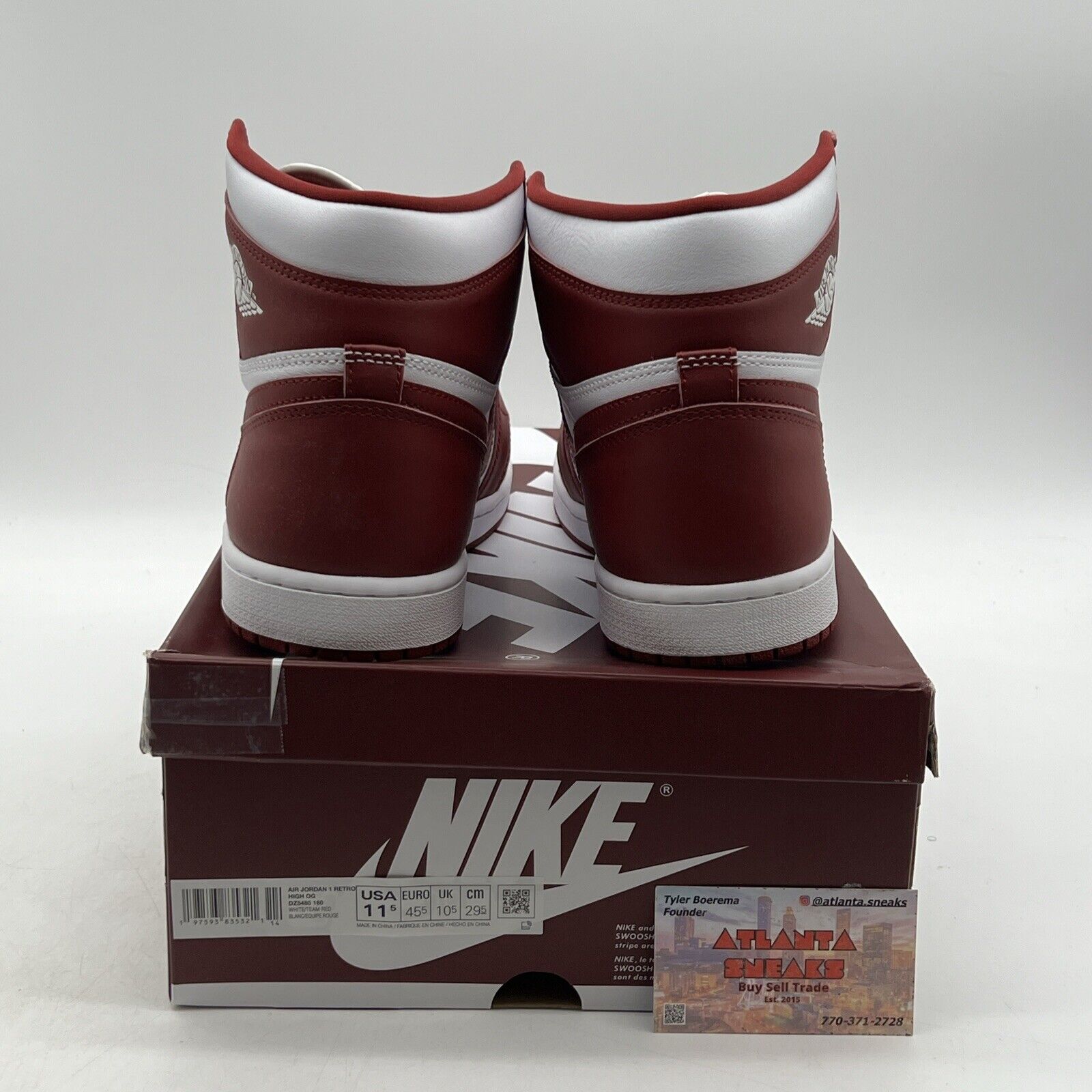 Size 11.5 - Air Jordan 1 Retro OG High Artisanal Red (DZ5485-160)