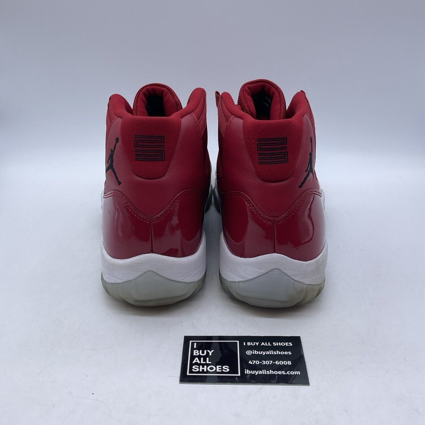 Size 12 - Jordan 11 Retro High Win Like '96 Red Black Suede Leather (378037-623)