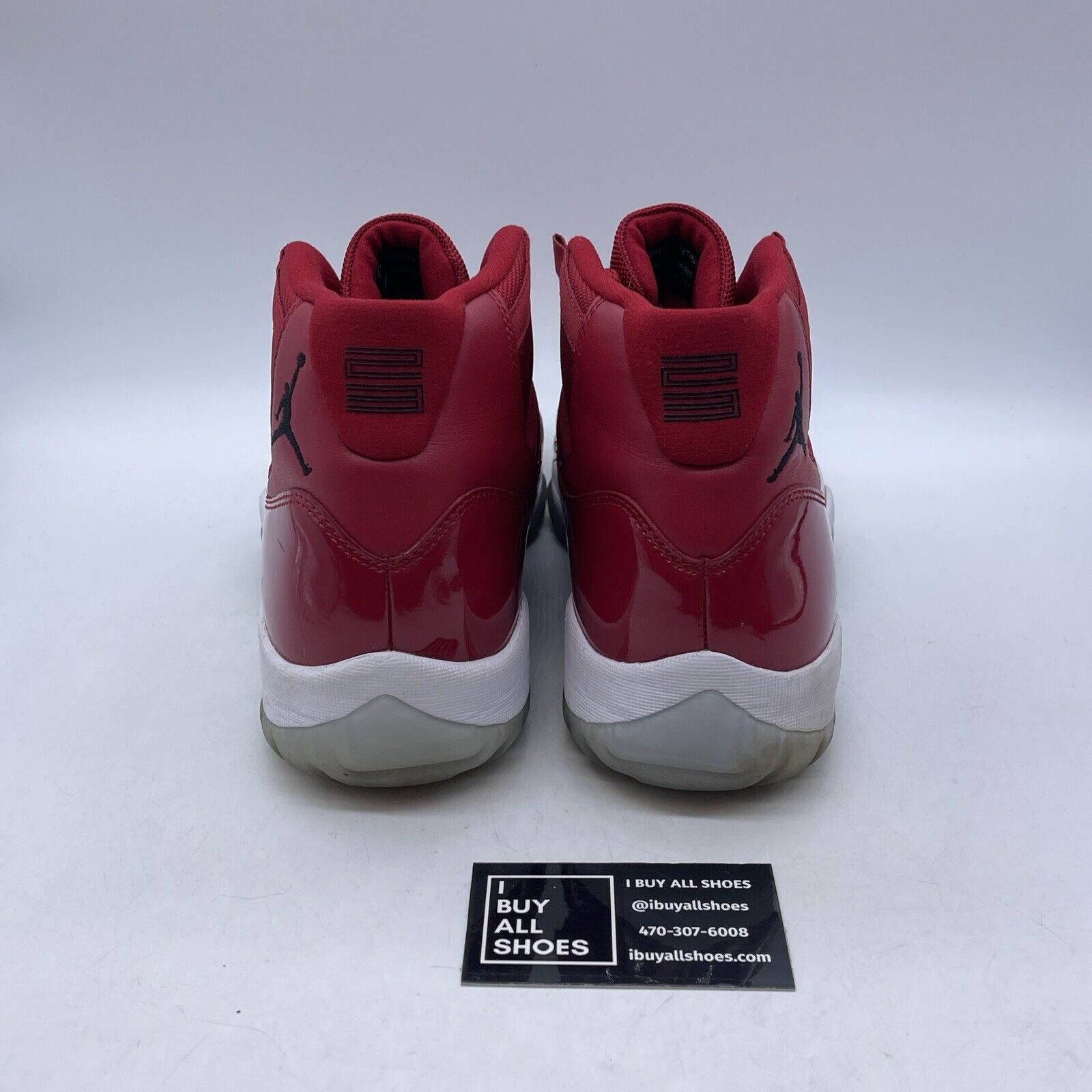 Size 12 - Jordan 11 Retro High Win Like '96 Red Black Suede Leather (378037-623)