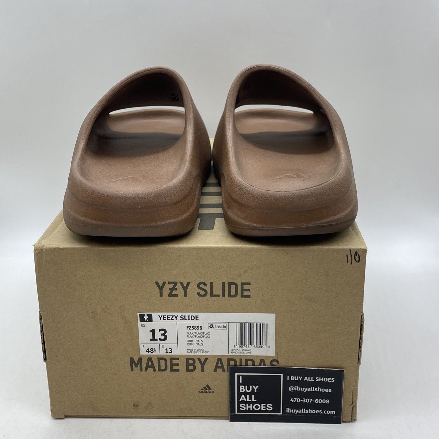 Size 13 - Adidas Yeezy Slide Men’s 10 Flax (FZ5896)