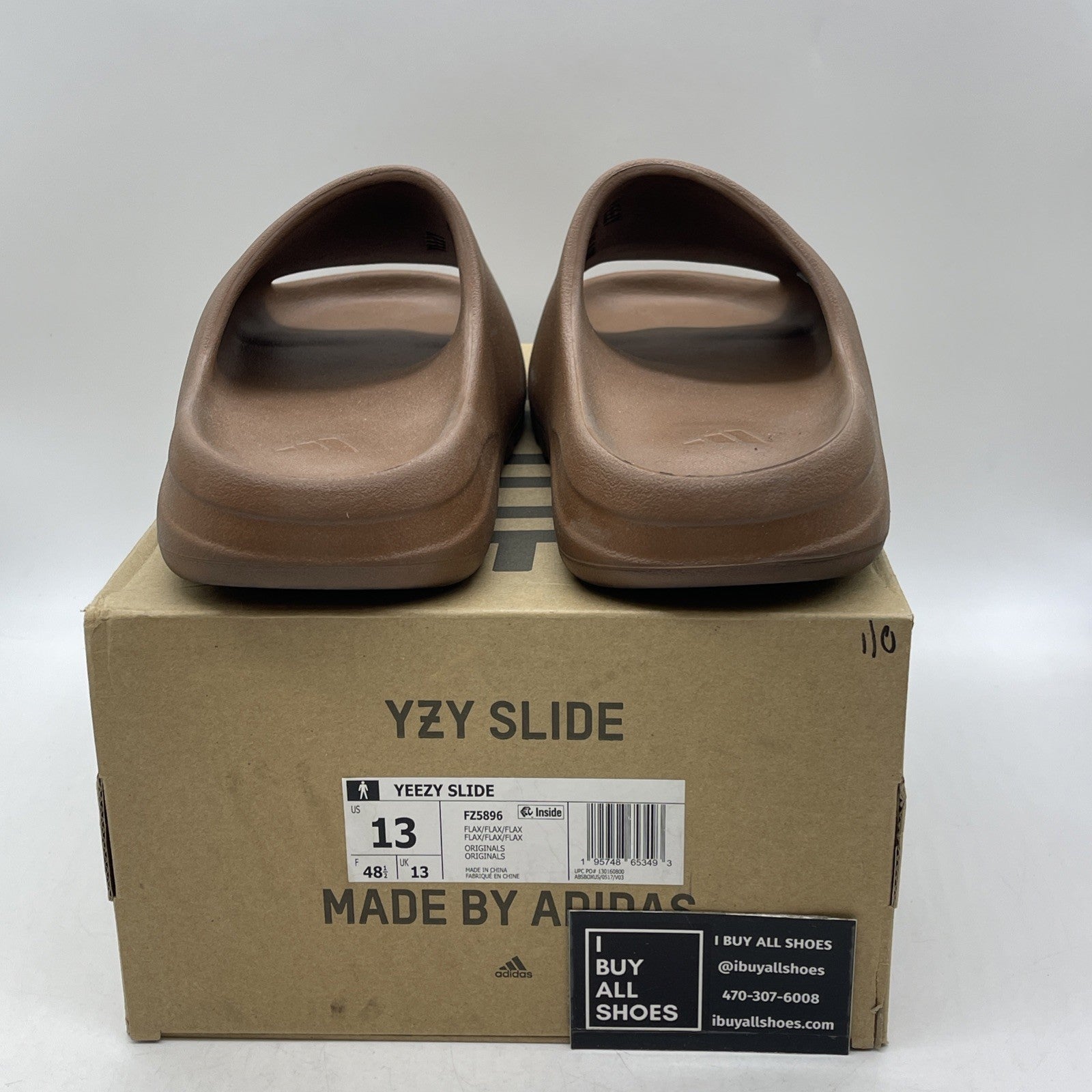 Size 13 - Adidas Yeezy Slide Men’s 10 Flax (FZ5896)