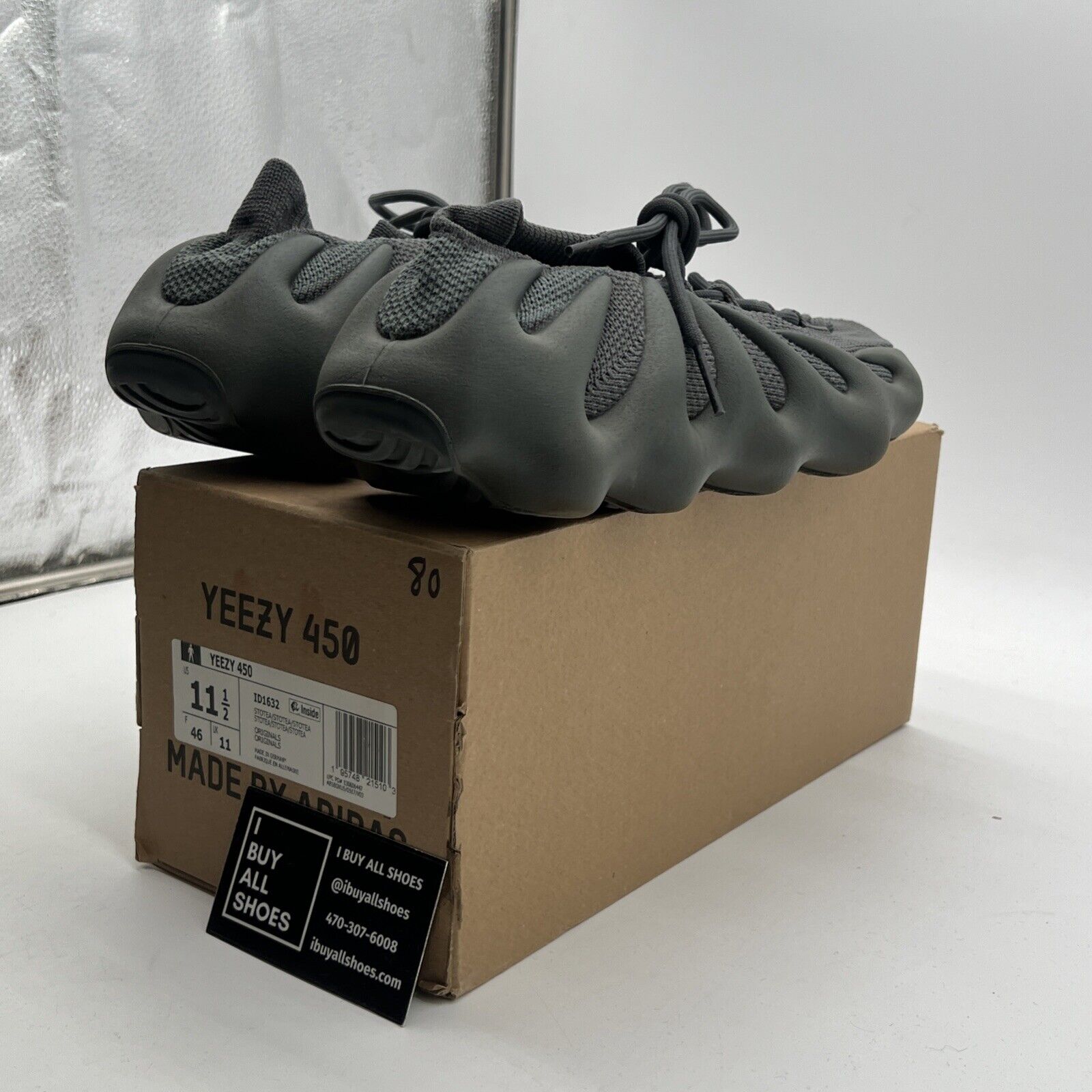 Size 11.5 - Adidas Yeezy 460 Stone Teal Grey (ID1632)