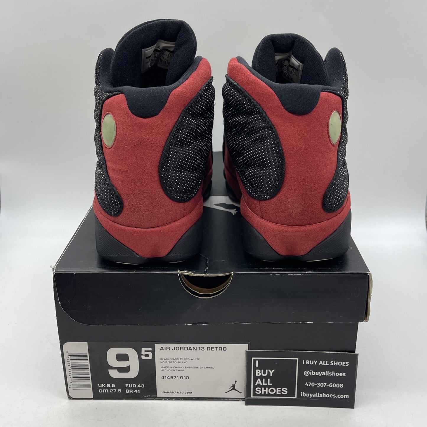 Size 9.5 - Air Jordan 13 Retro 2013 Bred (414571-010)