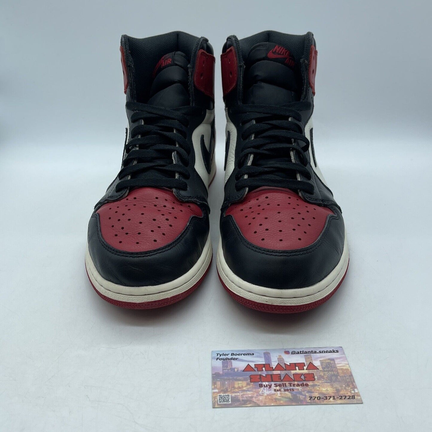 Size 12 - Jordan 1 Retro OG High Bred Toe White Red Black (555088-610)