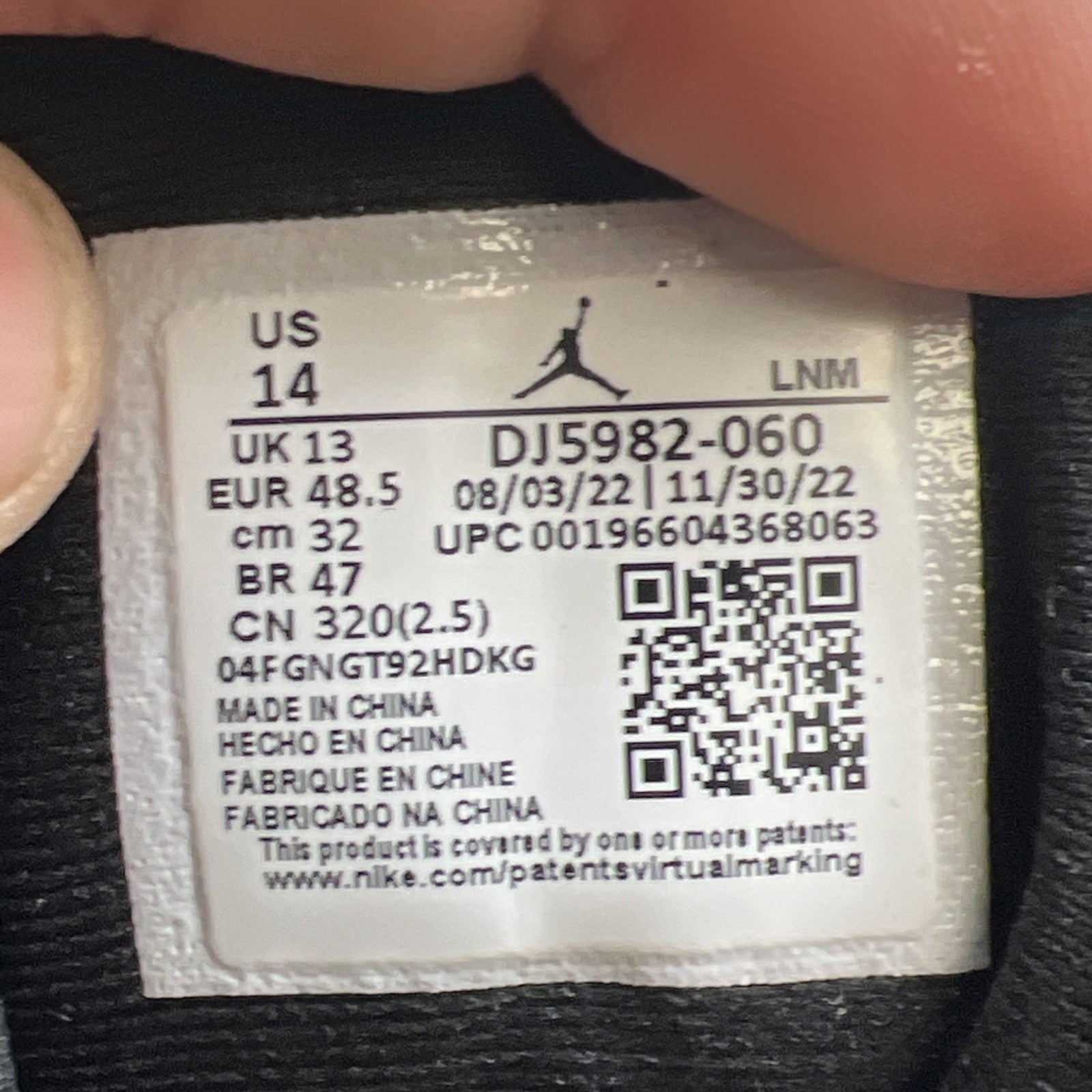 Size 14 - Air Jordan 13 Retro Black Flint (DJ5982-060)