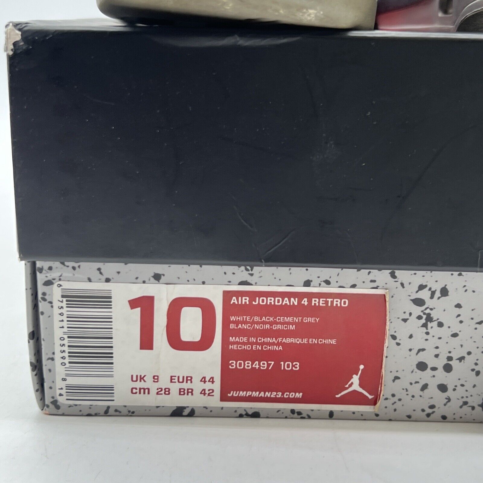 Size 10 - Air Jordan 4 Retro Cement 2012 (308497-103)