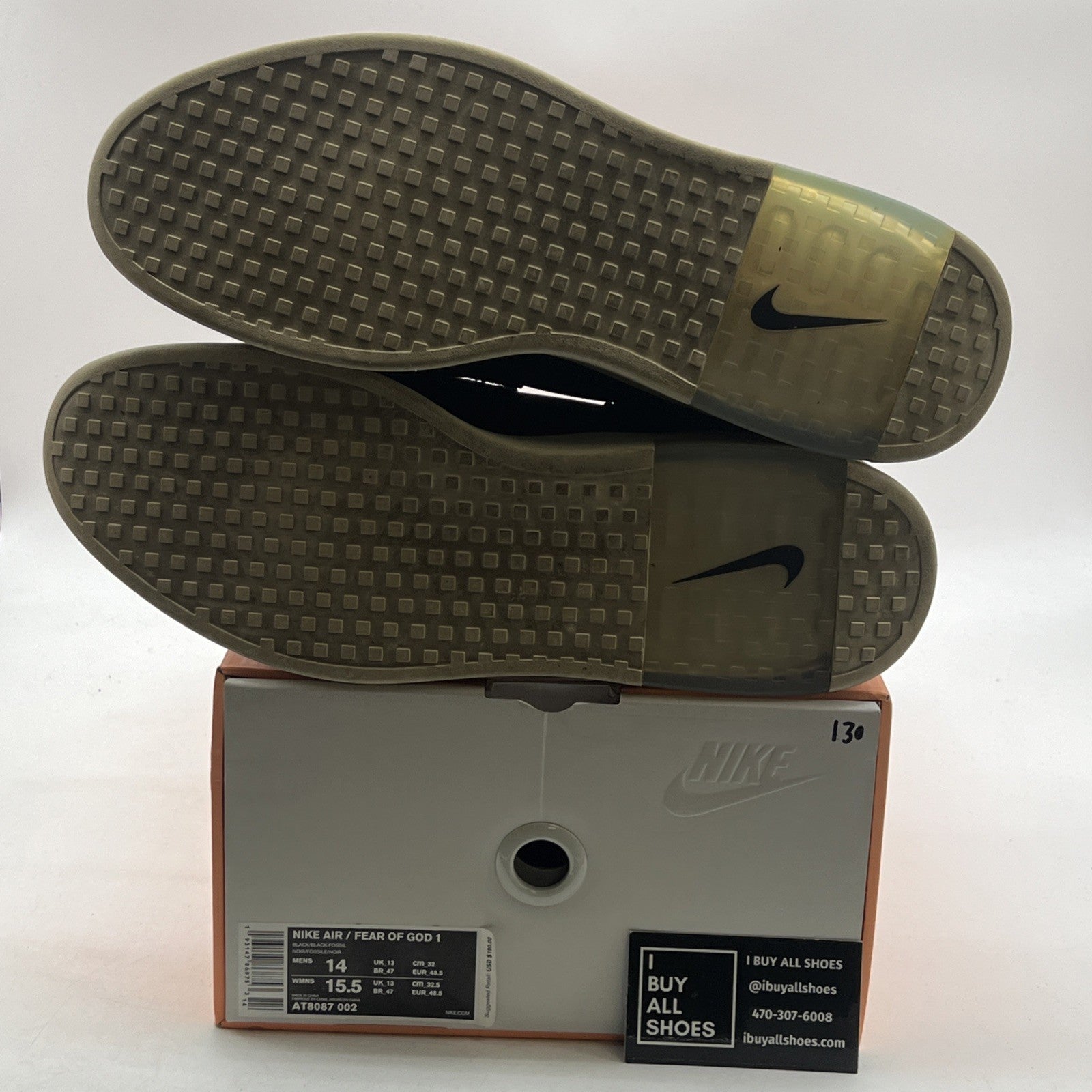 Size 14 - Nike Air Fear Of God Raid Black (AT8087-002)