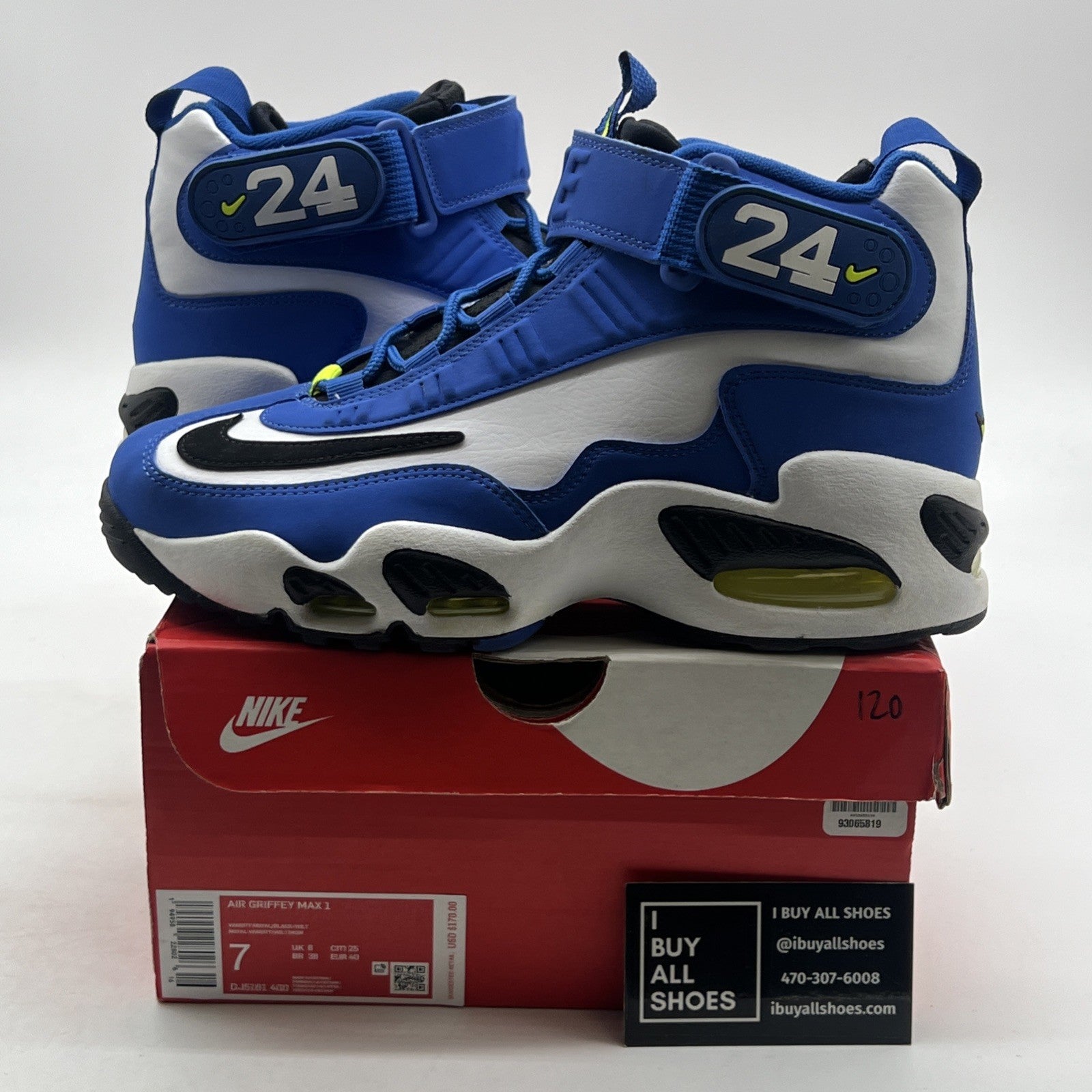 Size 7 - Nike Air Griffey Max 1 2021 Varsity Royal (DJ5161-400)