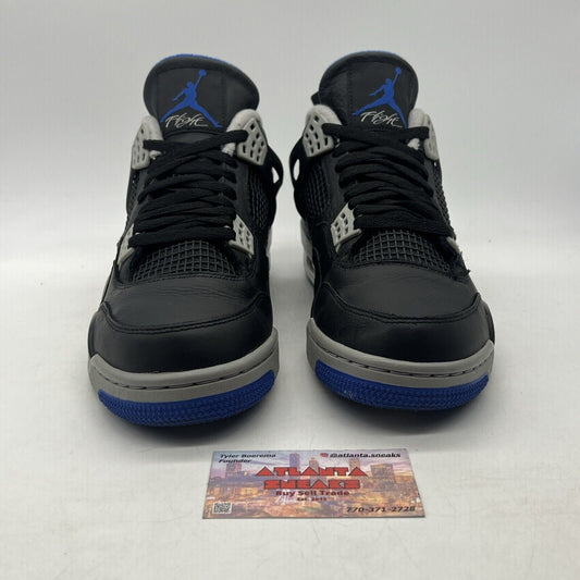 Size 10 - Jordan 4 Retro Motorsports Alternate 2017 Black Grey White 308497-006