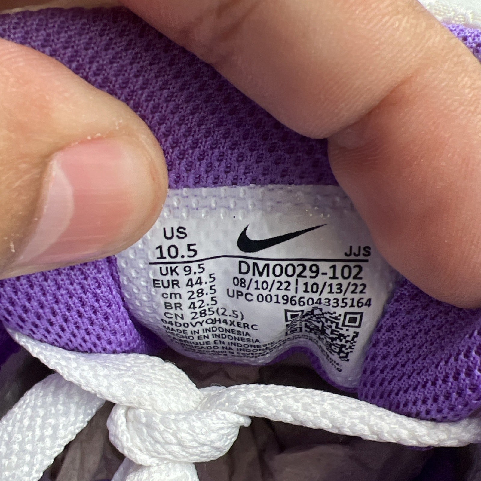 Size 10.5 - Nike Air Max 90 Sail Purple (DM0029-102)