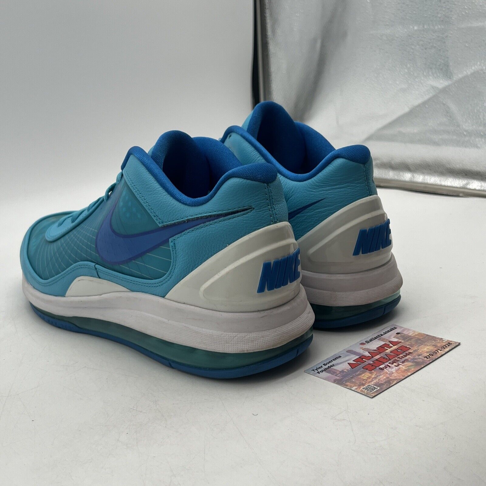 Size 12 - Nike Air Max 360 BB Low Focus Pack - Chlorine Blue