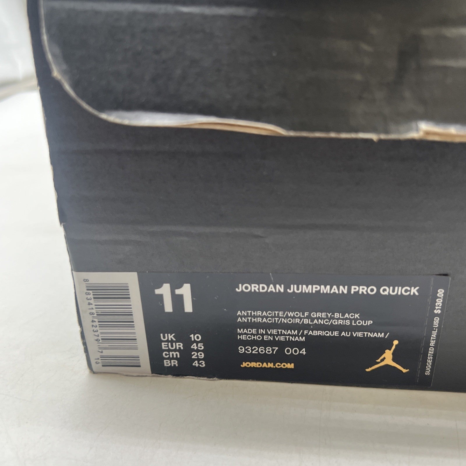 Size 11 - Jordan Jumpman Pro Quick Anthracite (932687-004)