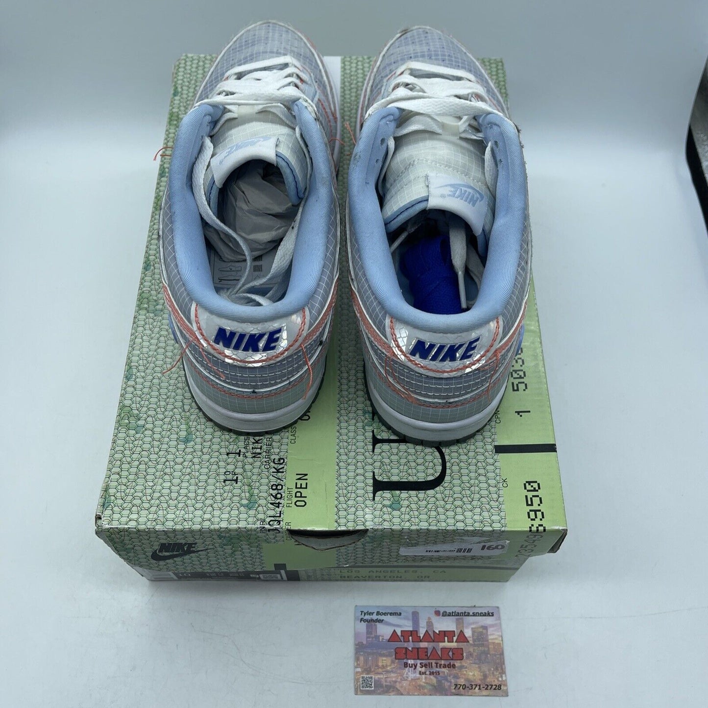 Size 8.5 - Nike Dunk Low x Union LA Passport Pack - Argon Blue (DJ9649-400)