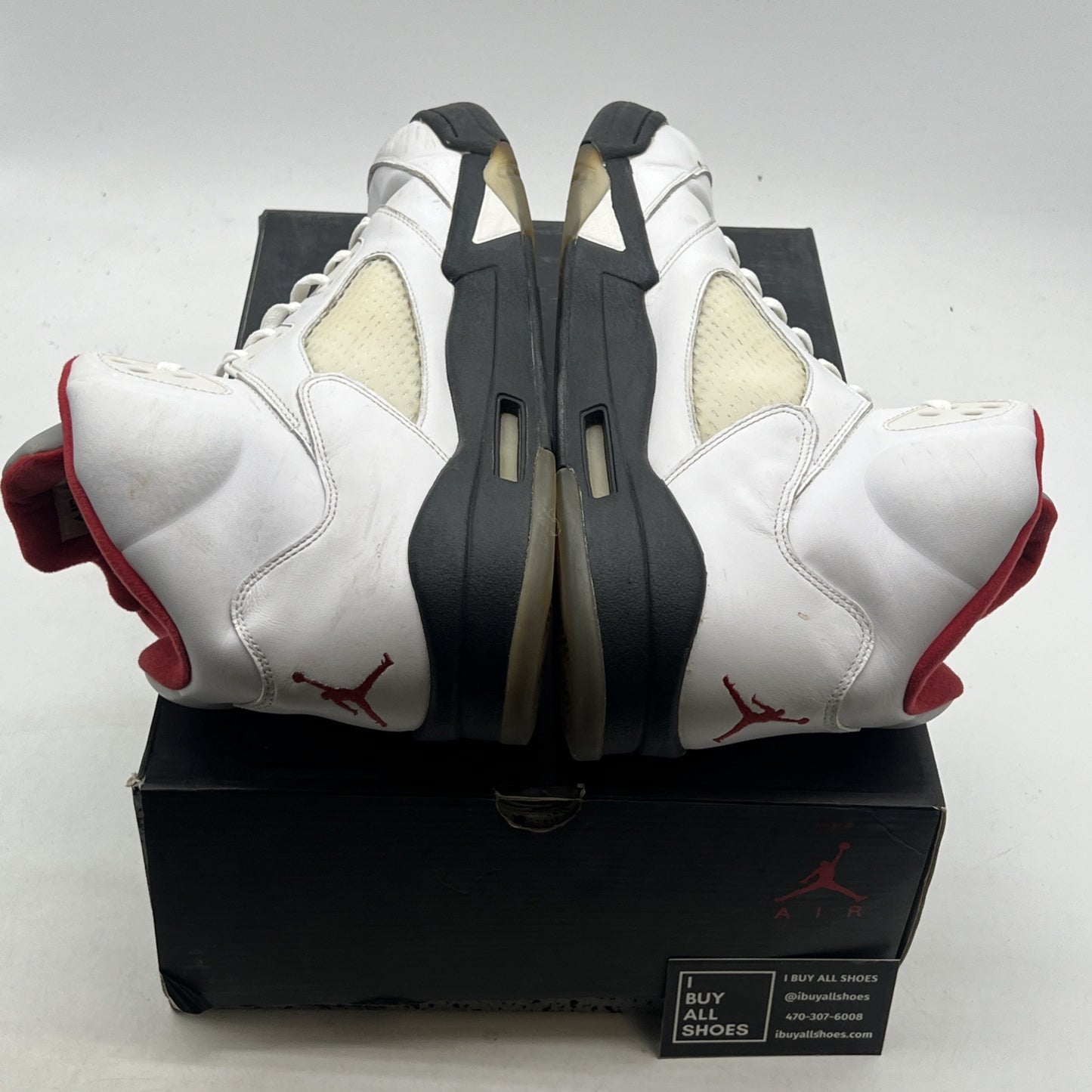 Size 14 - Air Jordan 5 Retro 2013 White Fire Red (136027-100)