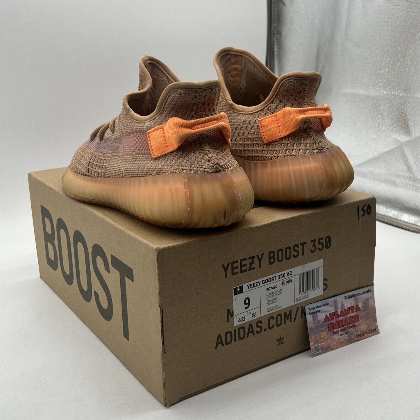 Size 9 - adidas Yeezy Boost 350 V2 Clay (EG7490)