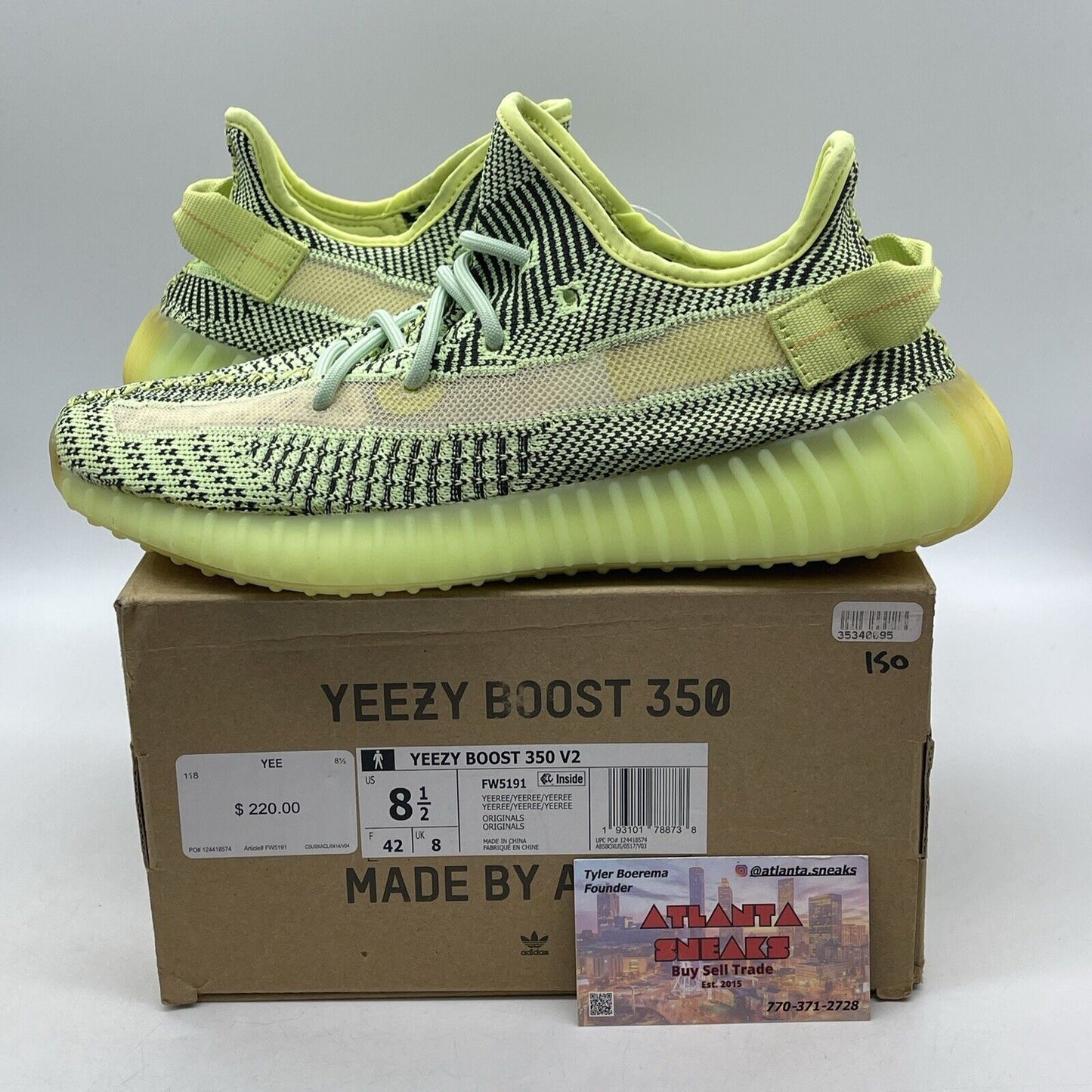 Size 8.5 - adidas Yeezy Boost 350 V2 Yeezreel Non-Reflective (FW5191)